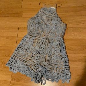 Baby blue Romper from a boutique in South Carolina, never worn.